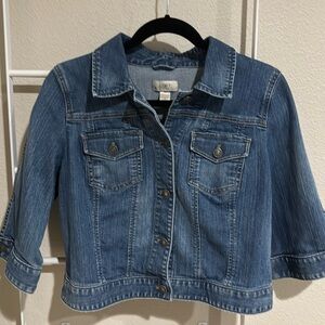 Loft Outlet cropped denim jacket